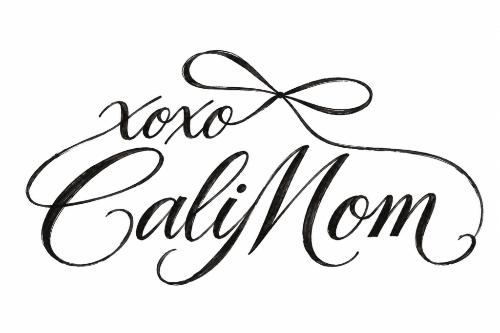 xoxoCaliMom signature logo